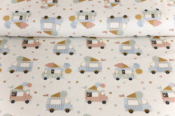 Jersey mit Eiswagen, Fräulein von Julie, beige, 0,5 m